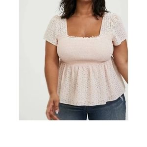 Torrid peplum top size 1X.